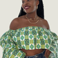 Crop top en pagne Frida