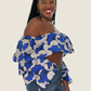 Crop top Frida bleu