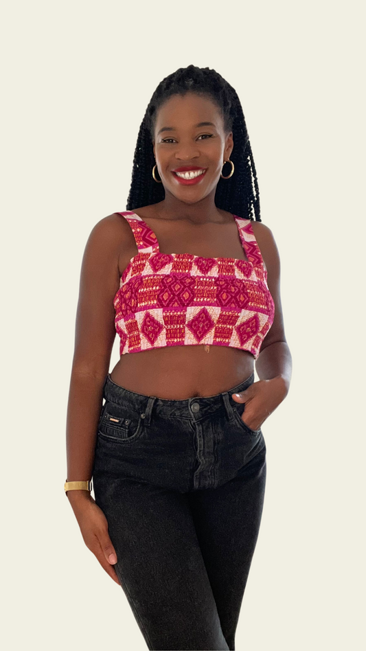 Crop Top en pagne Wangari