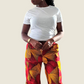 Pantalon cargo en pagne MARY