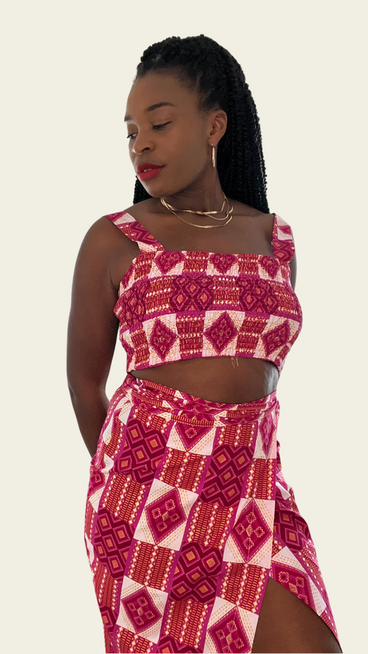 Crop Top en pagne Wangari